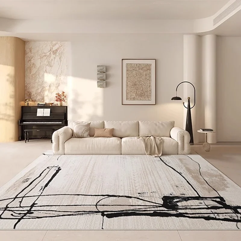 

Modern Style Living Room Decoration Washable Carpet Minimalist Rugs for Bedroom Thick Plush Study Floor Mat Home Fluffy Soft Rug
