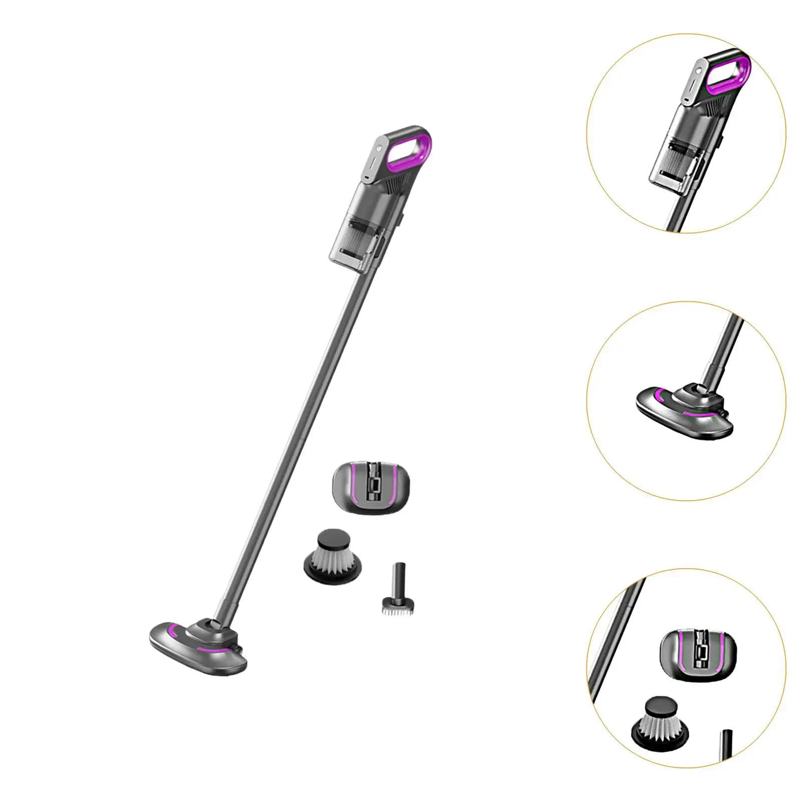 Handheld Vacuum Cleaner Portable Mite Remover for Sofa Hardwood Floor Carpet