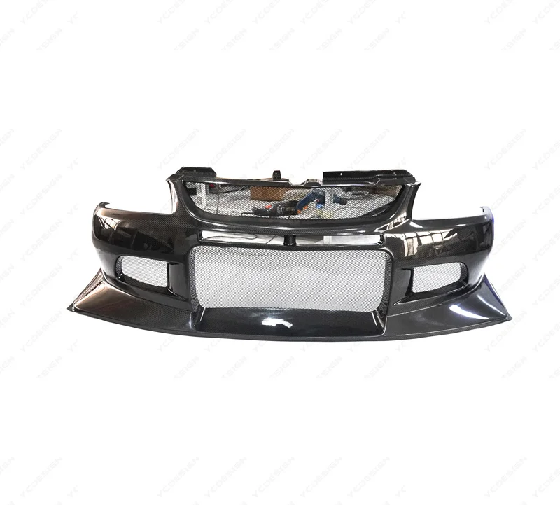 

Carbon Fiber Front Bumper VS Style Fit For 2004-2007 Mitsubishi Lancer Evolution 8-9 VLTX Cyber