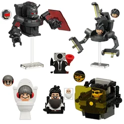 Skibidi Toilet Man Mini Bricks Figurki akcji KDL828 K2184 Toilet Man Montaż Klocki Zabawki dla dzieci Prezenty urodzinowe