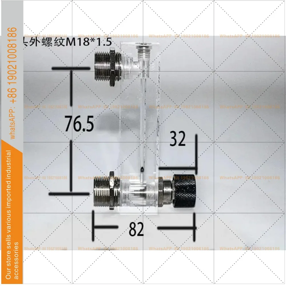 LZM-6T Air Nitrogen Oxygen Rotor Gas Plexiglass Float Liquid Water Flowmeter