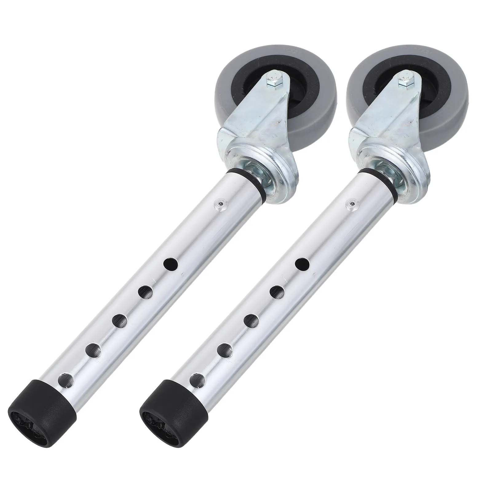 

1Pair Walker Feet Replacement Caster Wheels Swivel Mobility Accessories Universal Rollator Walker Repair Parts for Seniors