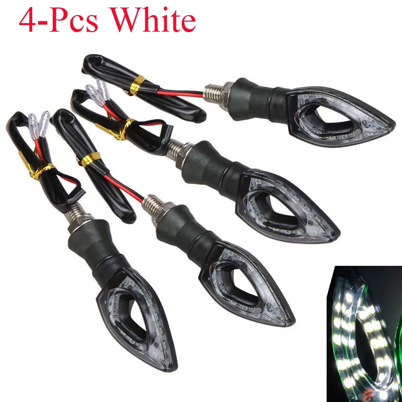 4pcs/Lot Modified LED Motorcycle Signal Turning Lights for Suzuki KTM Piaggio Hyosung Kawasaki Yamaha Honda 12V Flasher Winker