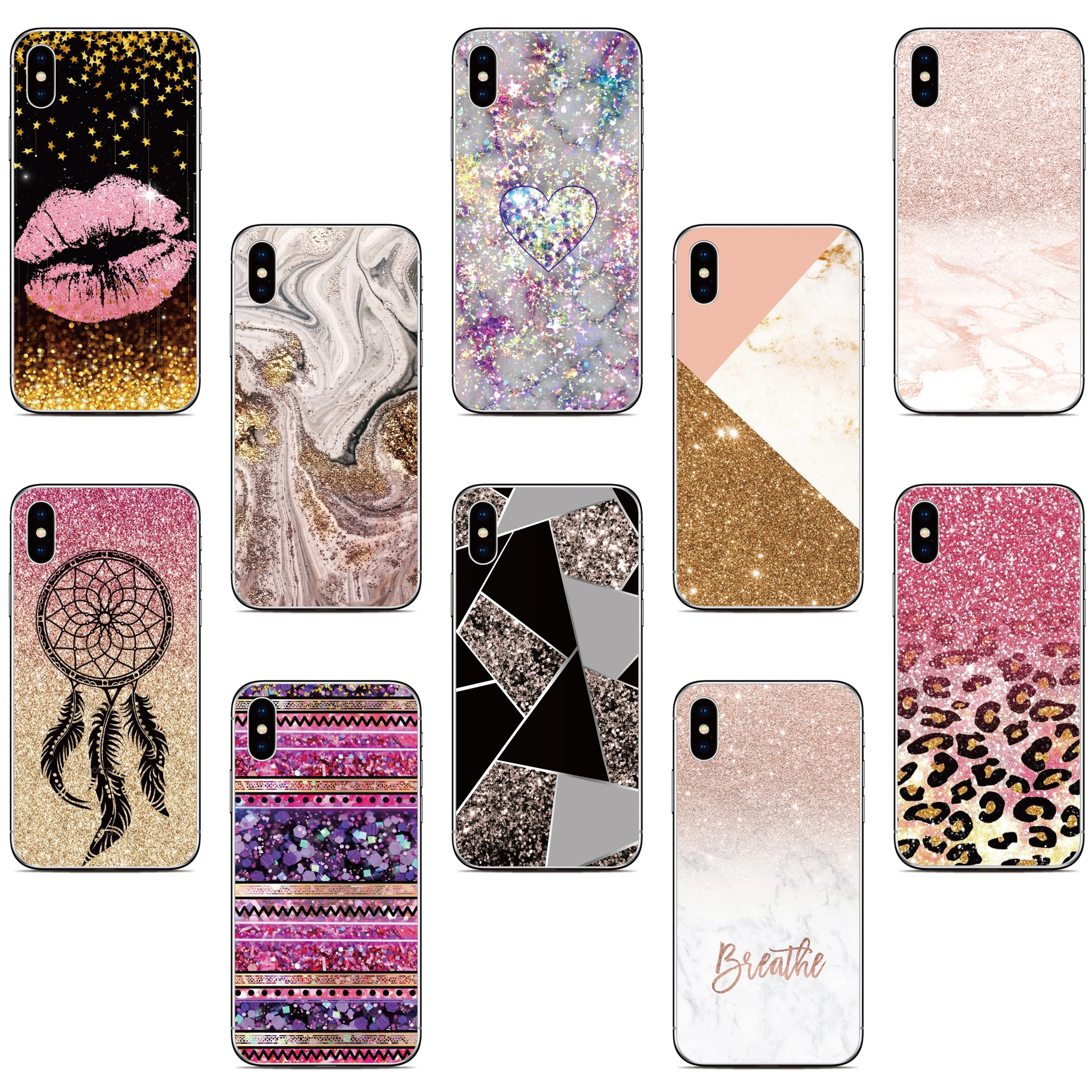 Not Glitter Marb Phone Case For ZTE Blade V41 20 Smart V2020 V2022 V9 V10 V30 V40 Vita Axon 10 11 SE 20 40 Ultra 30 Pro 5G Cover