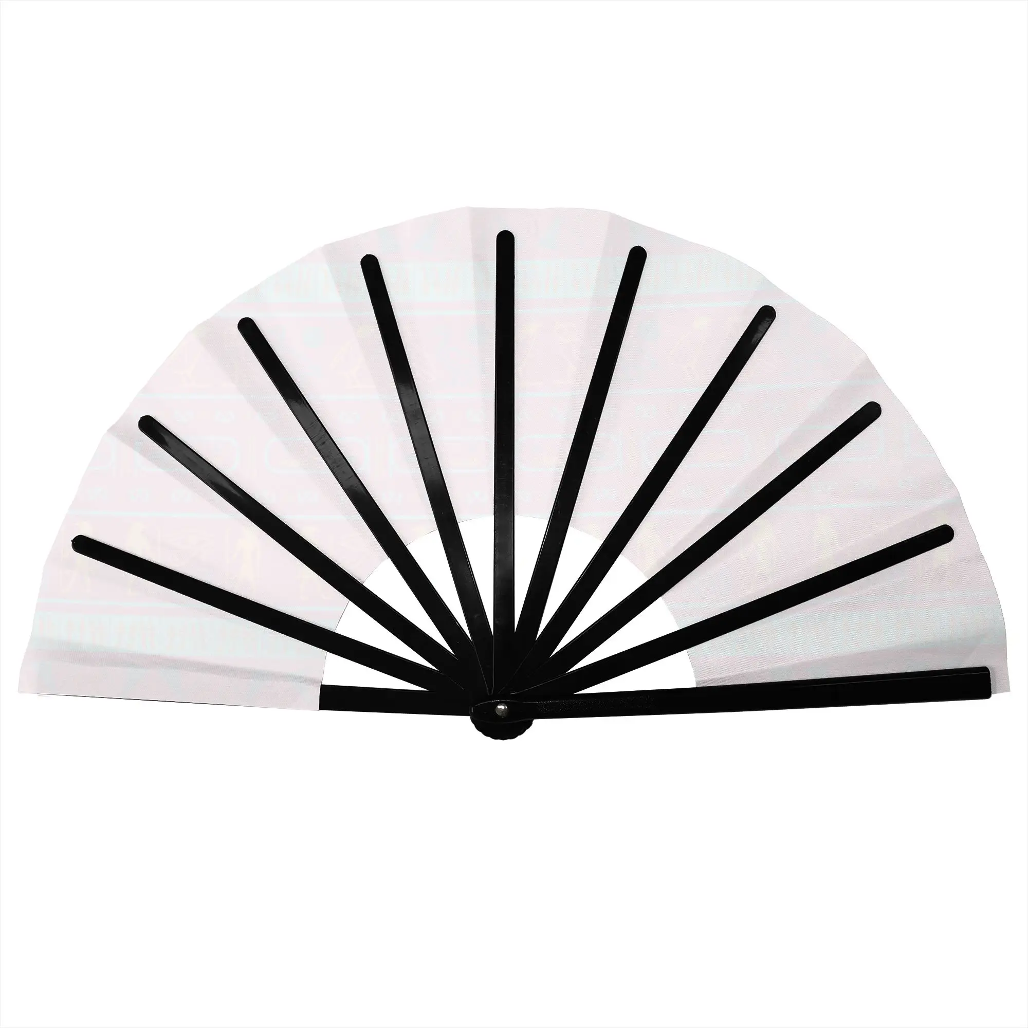 Egyptian Ankh Eye of Horus Stylish Hand Fan  Men Pyramids Hieroglyphs Printed Polyester Fan  Aesthetic For Dancing Gift
