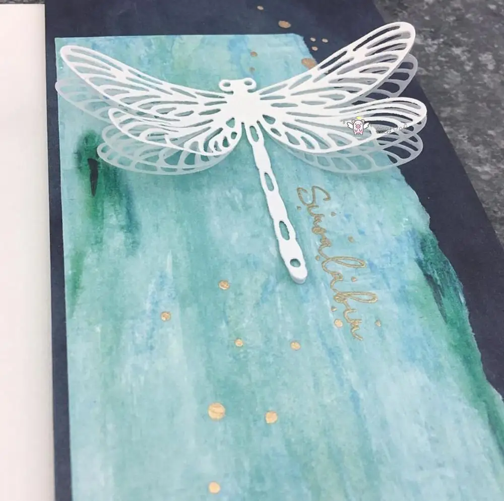 Piggy Craft metal cutting dies cut die mold New Dragonfly Scrapbook paper craft knife mould blade punch stencils dies