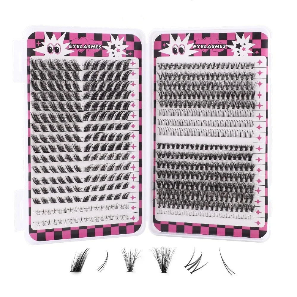 

Mixed Individual Cluster Eyelashes Lashes Extension Makeup Fluffy False Eyelashes Long Lasting Dense Segmented Eyelashes Bundles