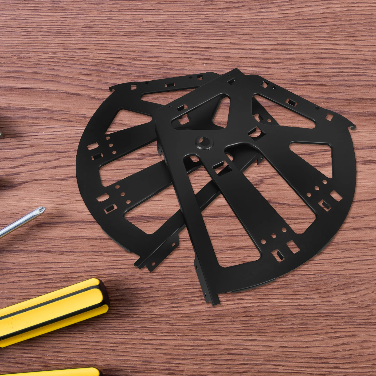 2pcs Flip Frame Hardware Heavy-Duty Cabinet Hinges Black Three Layer Shoe Storage Fittings Concealed Hinge Replacement For Shoe