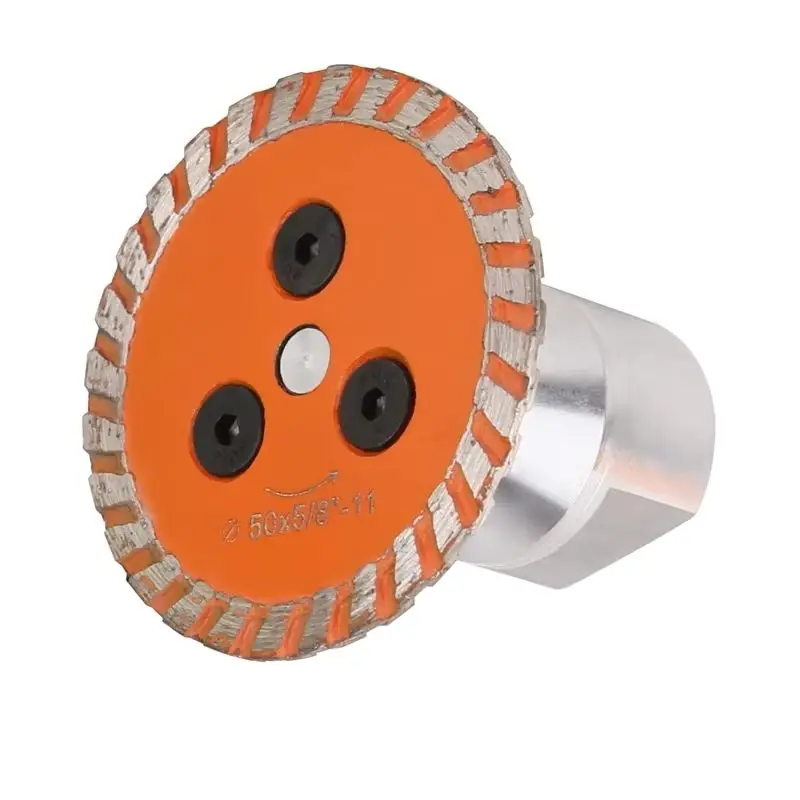 

Vearter 1PC Diamond Saw Blade 50mm Dia With 5/8"-11 Thread Flange Engraving Cutting Carving Disc For Stone Granite Marble