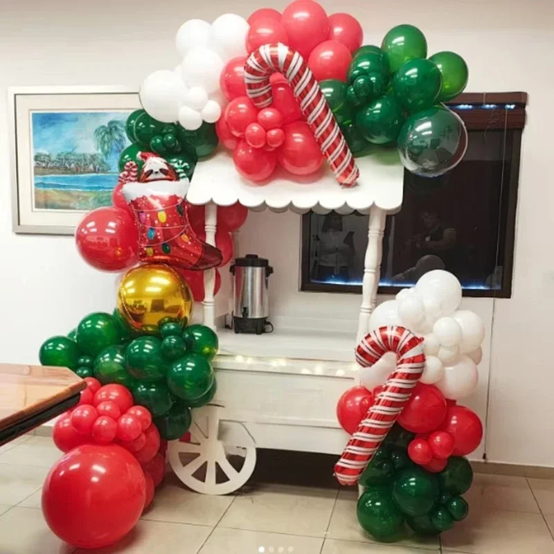 Removable Vintage Metal Merry Christmas Candy Cart Decoration Mobile Candy Cart