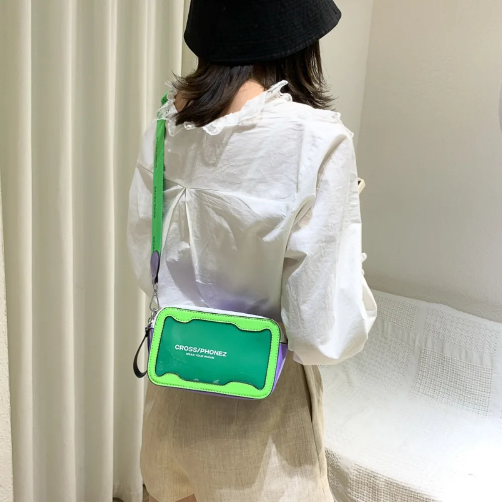 

Waterproof Women Shoulder Bag Korean Style Transparent Crossbody Bags Portable Summer Small Square Bag The Songkran Festival