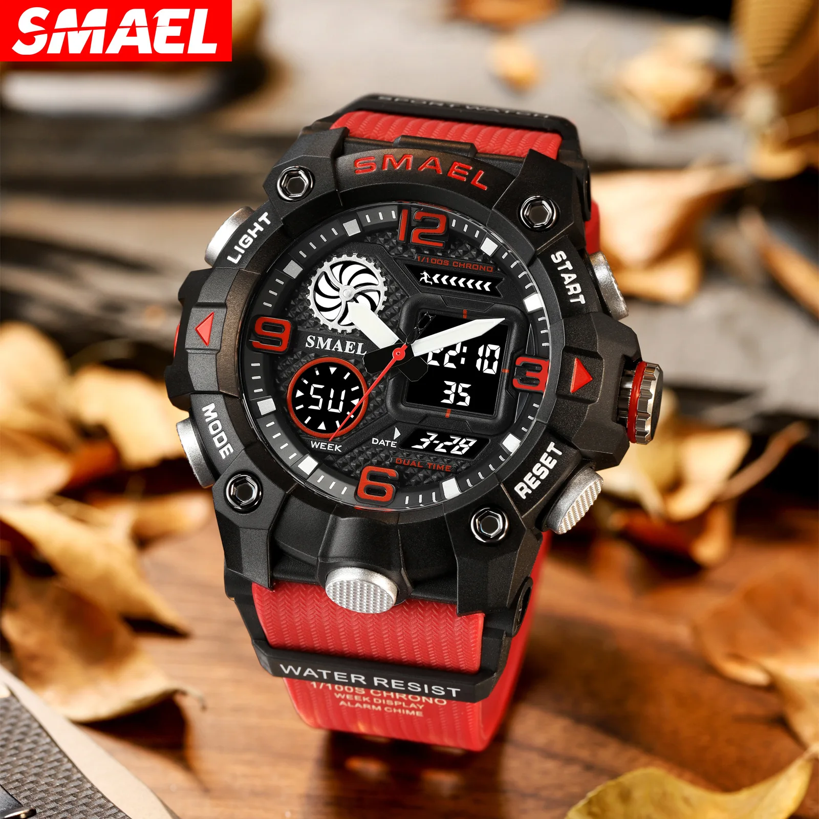 SMAEL часы мужские тактические цифровые часы многофункциональные водонепроницаемые светящиеся уличные студенческие электронные часы мужские часы