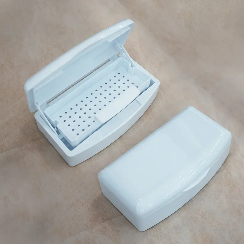 Plastic Sterilization Tray for Tweezers Eyelash Extensions Nail Art Manicure Equipment Storage Organizer Tool Box