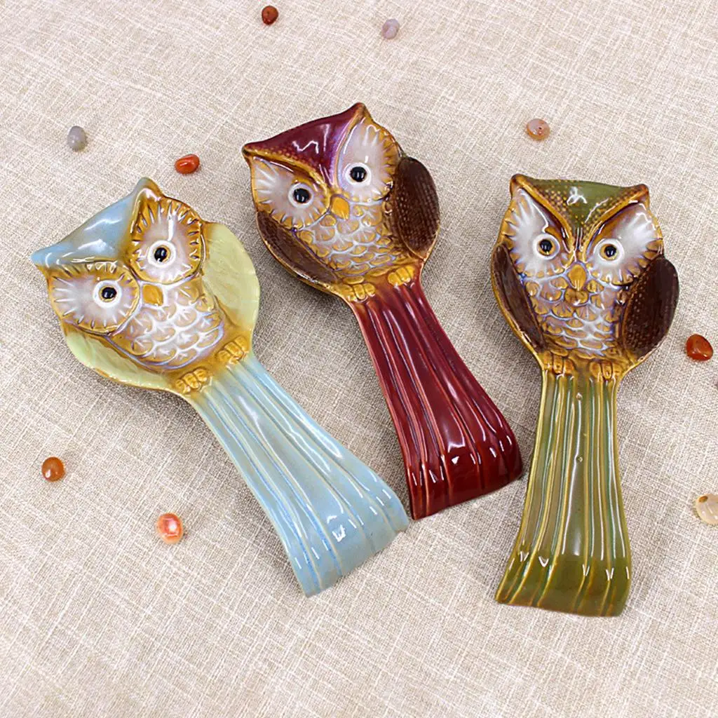 Keramik Löffel Rest Löffel Halter Keeper Kochen Utensil Organizer für Küche Dekor Theke Herd Top Spachtel Schöpfkelle Zubehör