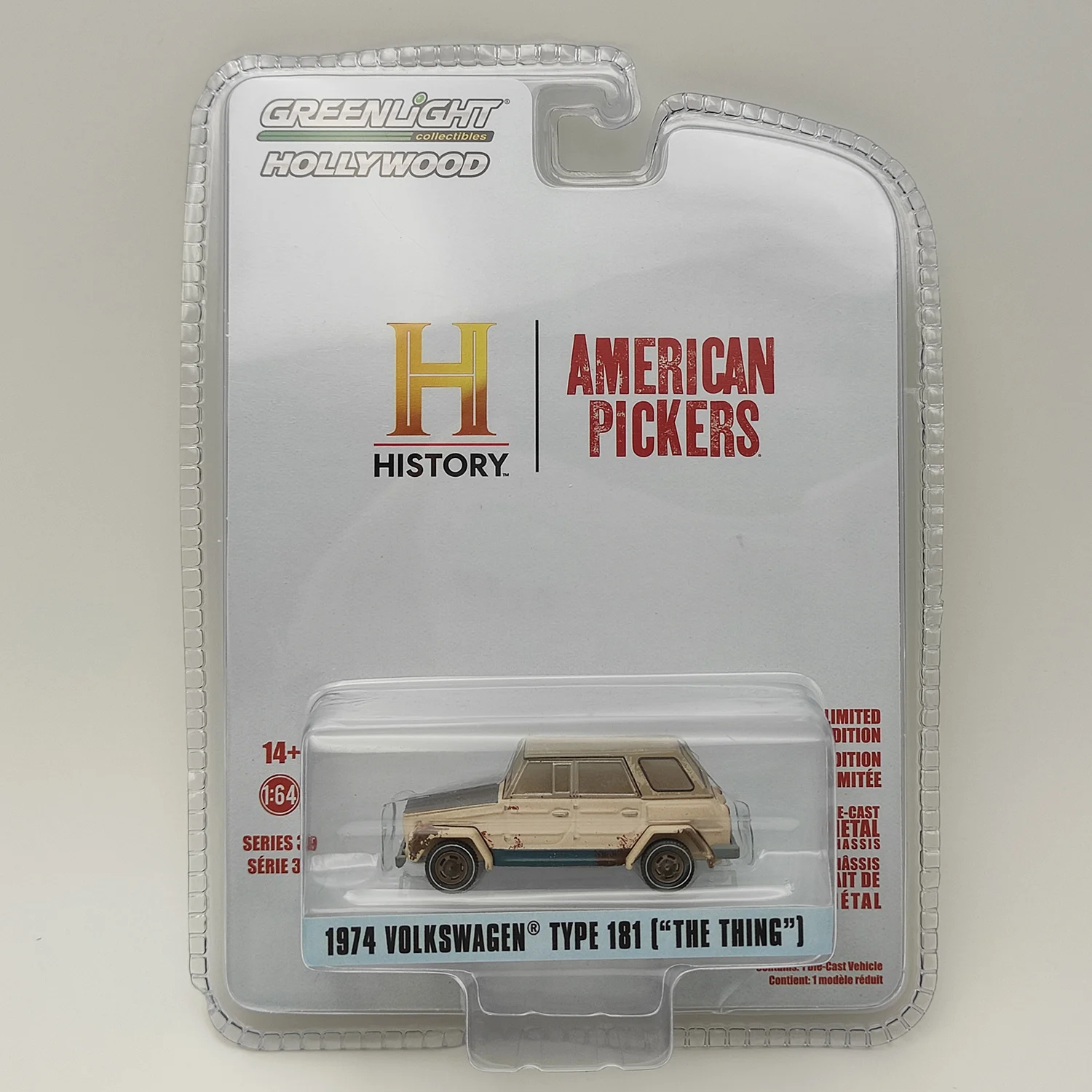 

Diecast 1:64 Scale 1974 VOLKSWAGEN TYPE 181 [“THE THING”] Alloy Car Model Collectible Toy Gift Display Ornaments