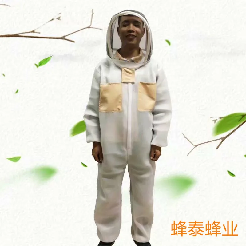 Export quality cotton fabric extra thick anti bee suit one-piece space suit