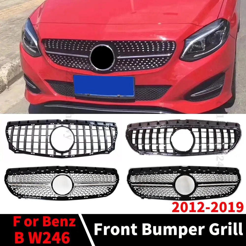 

Exterior Part Center Trim Front Inlet Grille Racing Hood Grill Mesh Refit Tuning Part For Mercedes W246 Benz B class 2012-2019