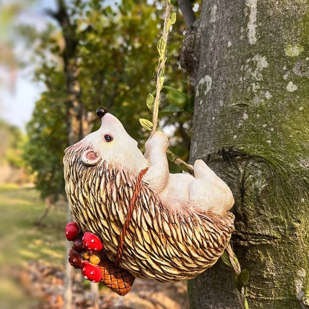 

Милый кулон с имитацией ежа, уникальный орнамент в виде ежака ручной работы, украшение из смолы, пейзаж, животные, украшение для дома