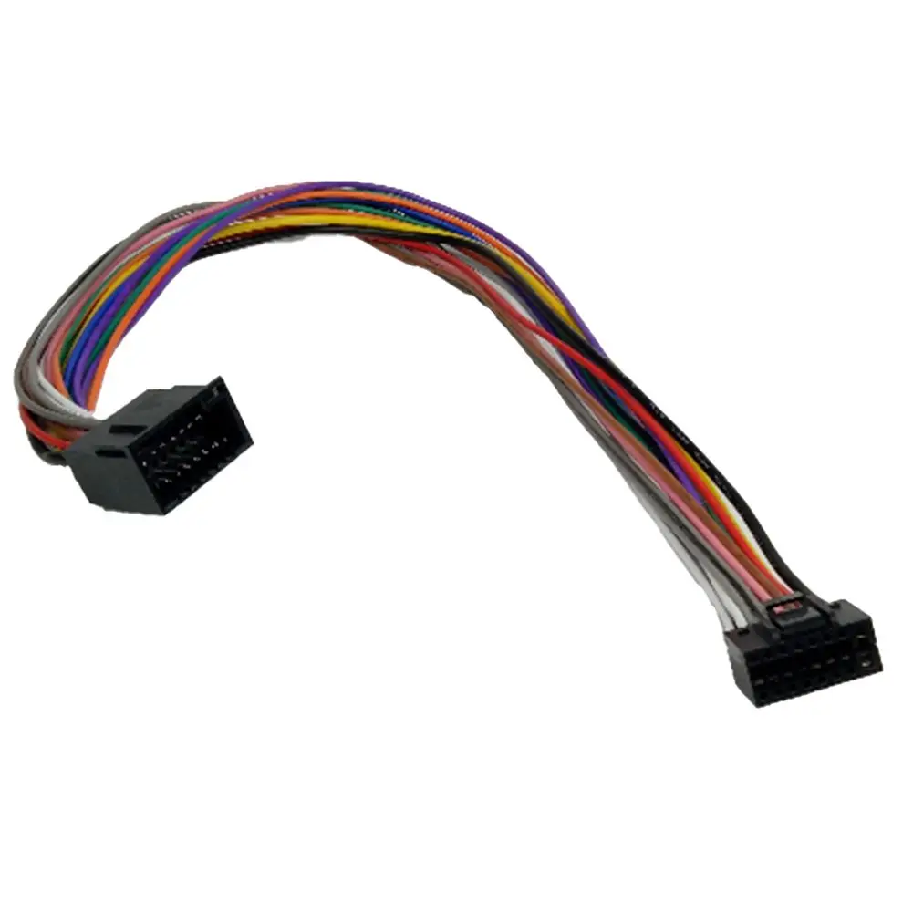 16Pin Car Stereo ISO Wire Harness Extension Cable 40cm for Android Player Compatible with Various Car Audio Interfaces