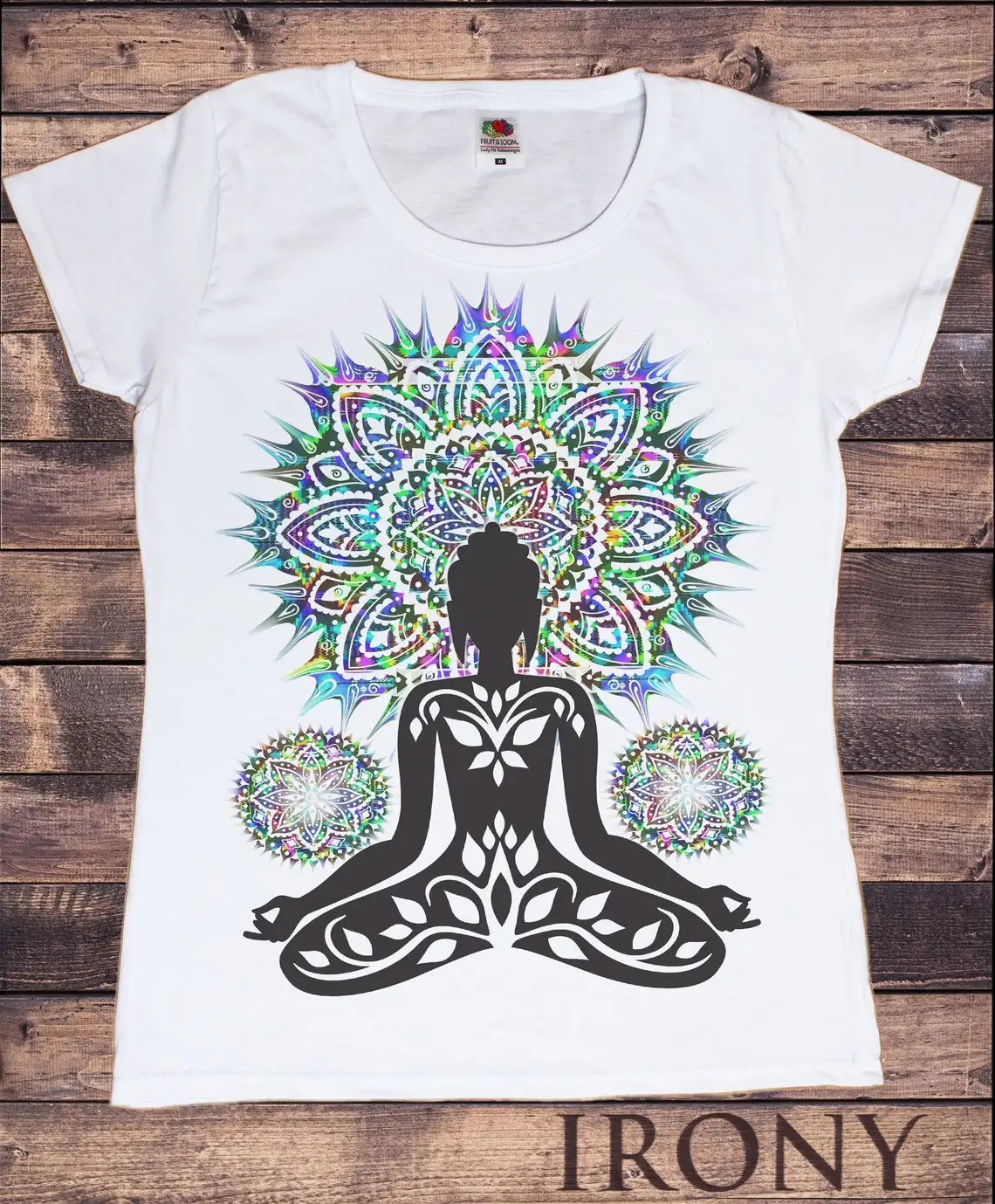 Fashion Zen Hobo Boho Paix T-shirt Women Buddha Chakra Meditation Print Tops Simple  Ladies Tee T Shirt Femme Summer Tshirt