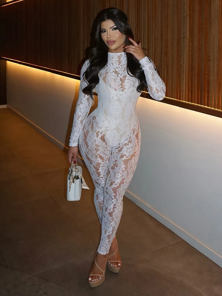 

Сексуальный жаккардовый комбинезон Weird Puss, женский прозрачный кокетный обтягивающий клубный костюм, эластичный комбинезон для тренировок, полуночные хипстерские комбинезоны