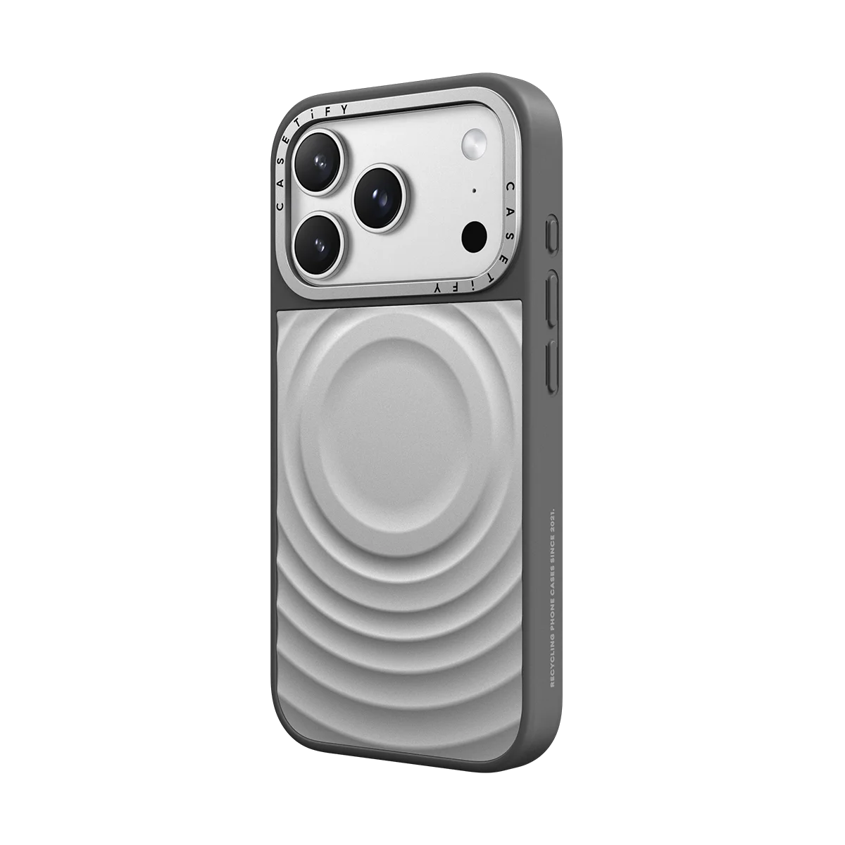 CASETiFY Metal Ripple Magnetic Phone Case for IPhone 17 Pro Max 17 Pro Wireless Charging with Camera Button Anti-fall Cover view 2