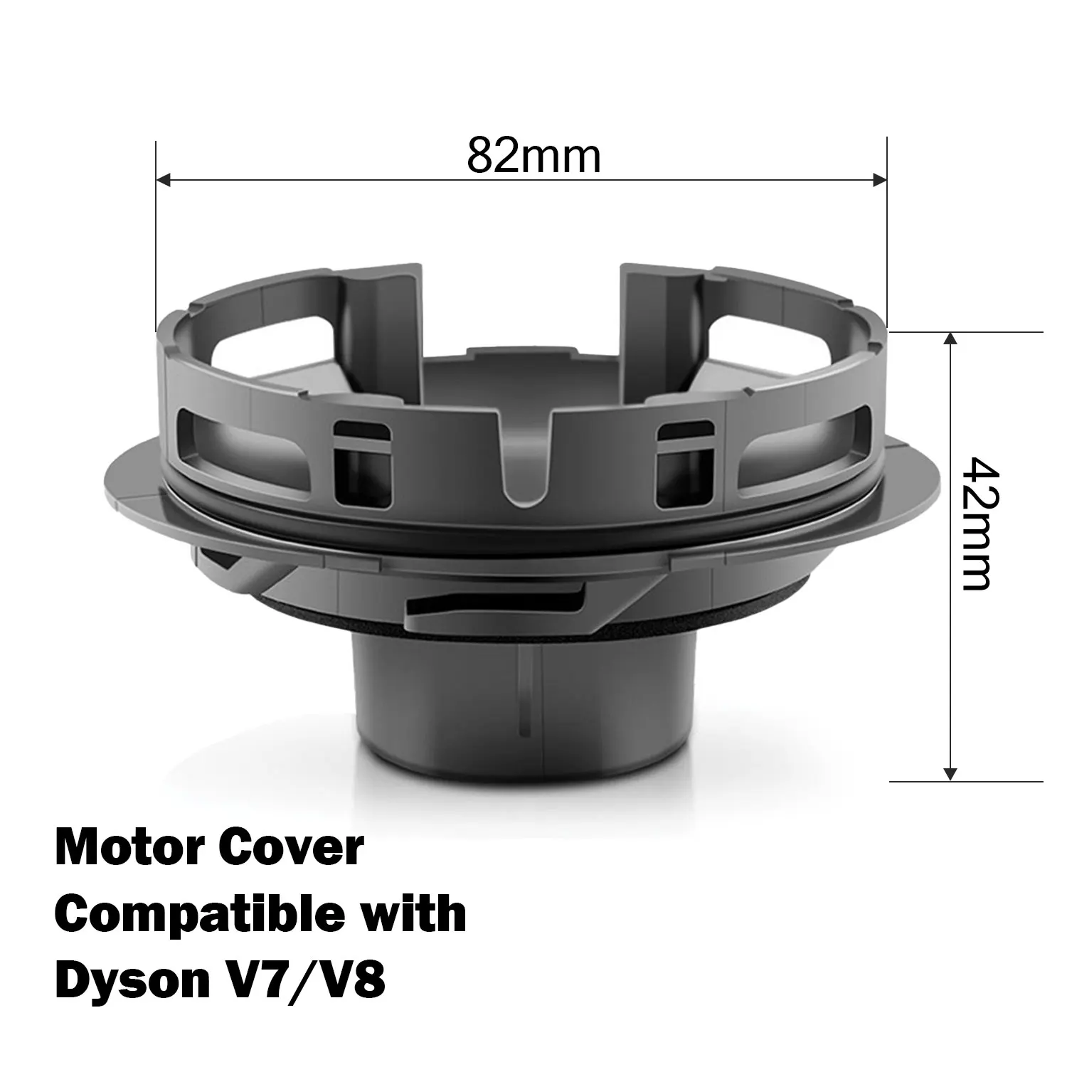 Kit di parti di ricambio per Dyson V7/V8 - Set coperchio motore/anello di tenuta/filtro compatibile, accessori anello di bloccaggio antipolvere
