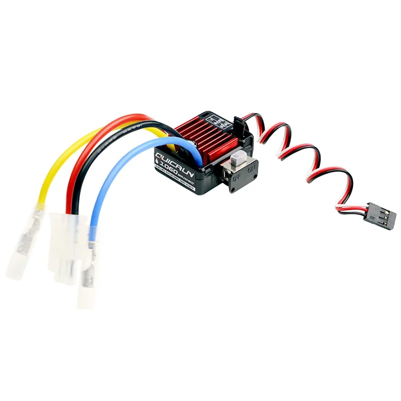 

Оригинальный радиоуправляемый автомобиль Hobbywing QuicRun WP-1060 1060 60A, водонепроницаемый матовый электронный регулятор скорости ESC 6 В/3 А для 1:10 гусеничного автомобиля