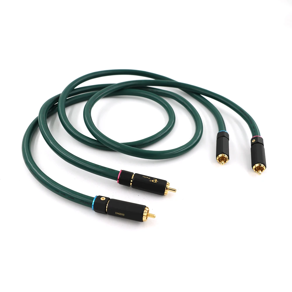 Hifi pair Furukawa Alpha series FA-220 OCC rca audio cable Amplifier CD DVD player Speaker PR-109 Gold  RCA interconnect cable