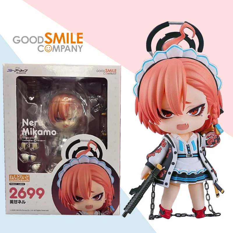 

GSC Original Nendoroid Series No.2699 Neru Mikamo Azure Files Anime Q Version Action Figure Model Toy Collection Ornament Gift