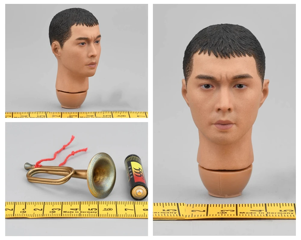 1/6 VERYCOOL VCF-2056 Asia Man Soldier Volunteer Fight for Peace Male Head Sculpt Carving with Neck Connector Caps For 12