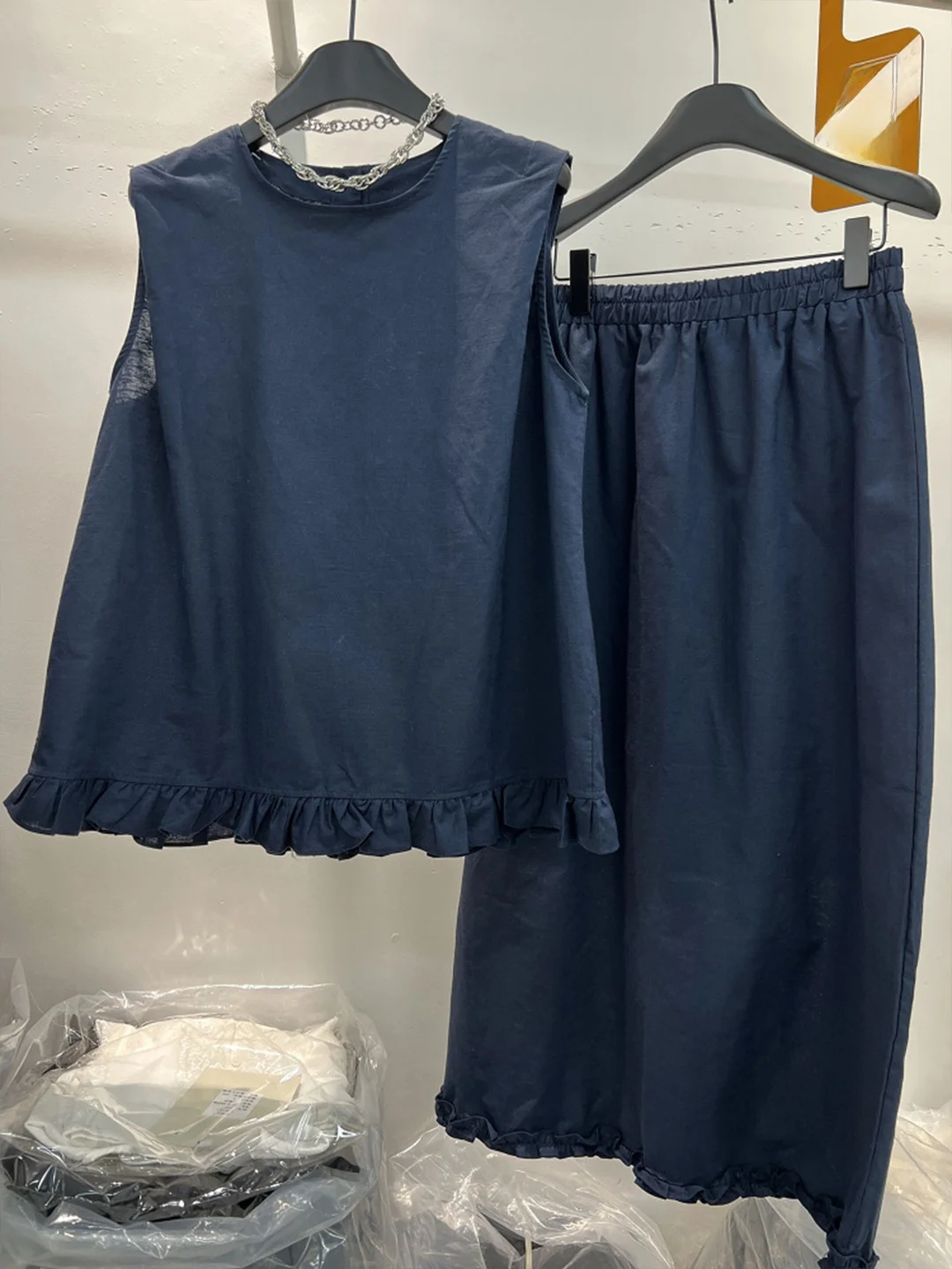 

Хлопково-льняной жилет в стиле ретро, комплект irt, женская облегающая юбка с высокой талией, костюм из двух предметов, летний модный круглый комплект на пуговицах