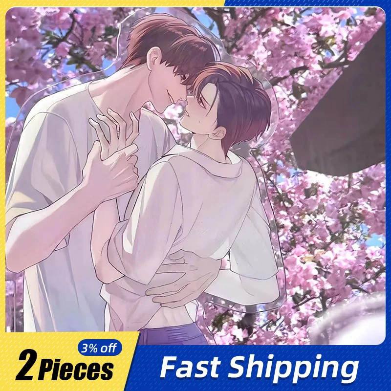 

10cm/3.93in Acrylic Cartoon Anime Figures Standing Plates Accessories Peripherals Table Decoration Collectible Birthday Gift Toy