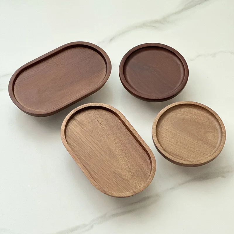 Jewelry ring accessories jewelry display storage tray live broadcast prop wooden tray incense holder