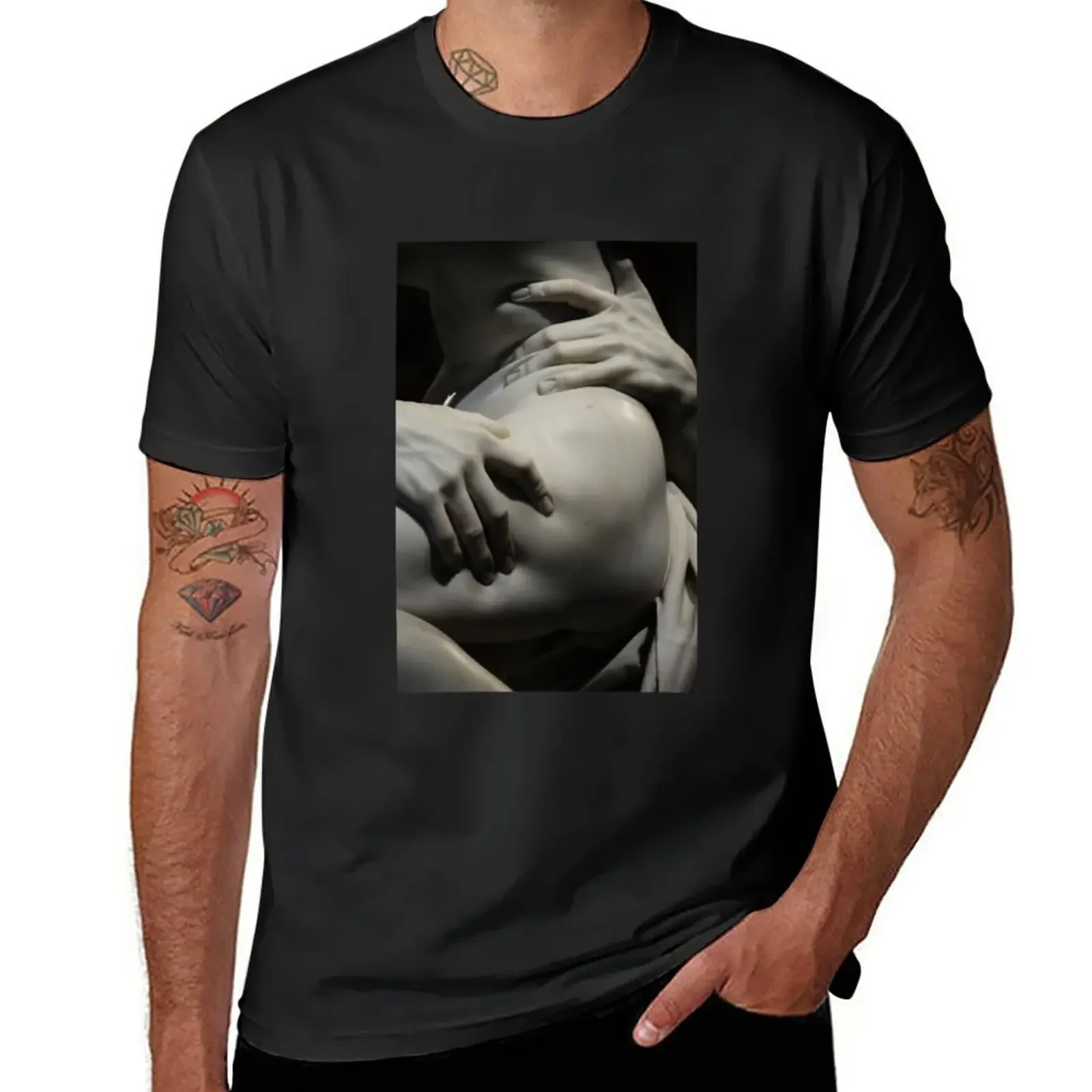 Ratto di Proserpina Detail T-Shirt tees plus sizes plain white t shirts men