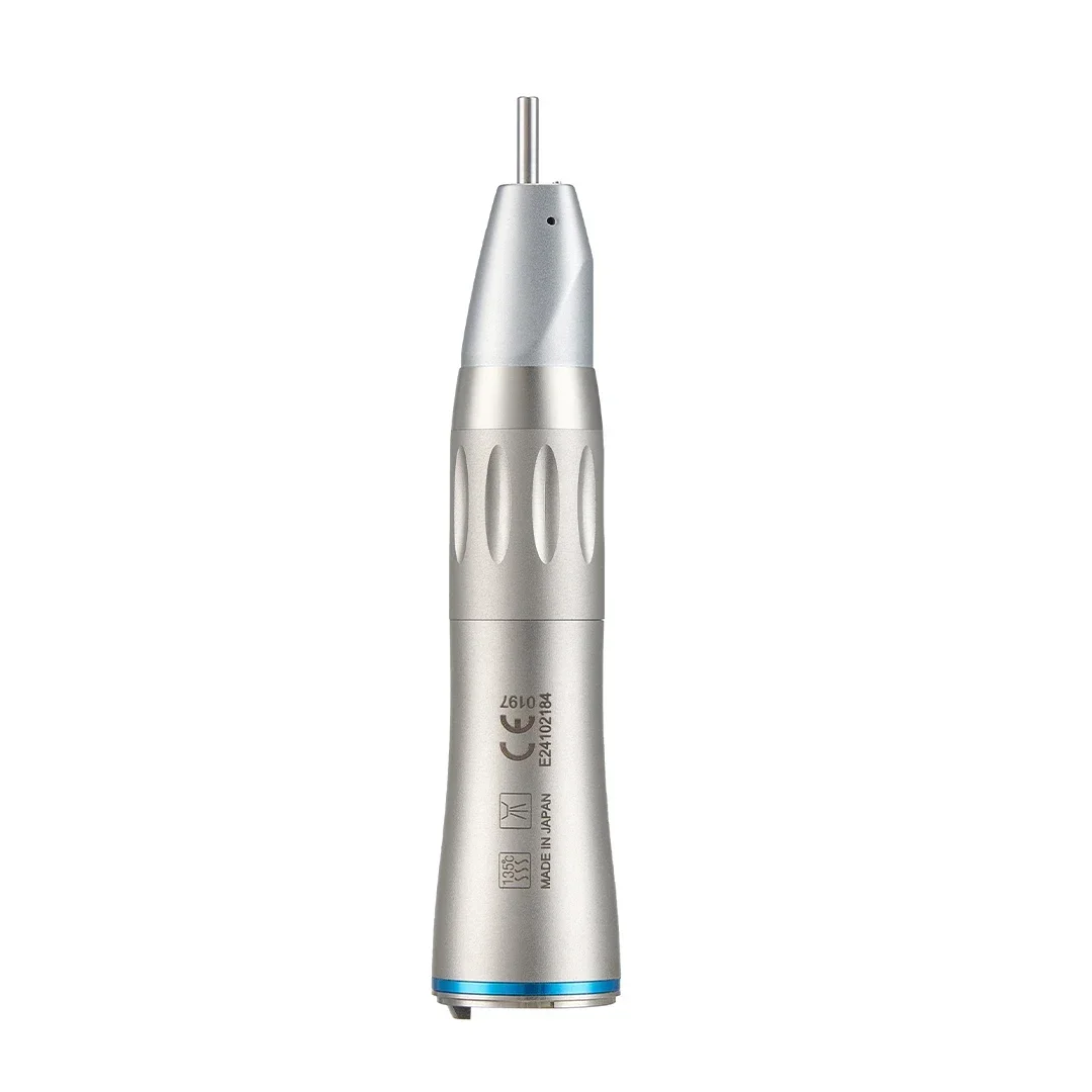 NSK ti-max X65L alat gigi lurus, Handpiece Dental kecepatan penggerak 1:1, serat optik kedokteran gigi kecepatan rendah, cincin biru pas tipe E Motor