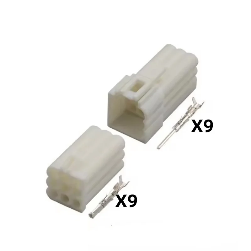 

1 Set 9 Hole 928522-1 AC Assembly Plastic Housing Male Plug Female Socket Automobile Parts 928523-1 Auto Electrical Connector