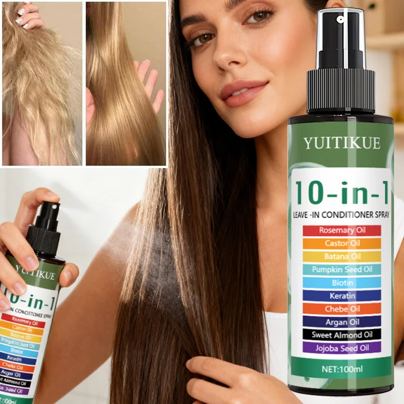 

YUITIKUE 10-in-1 Leave-In Conditioner Spray | Rosemary, Biotin & Keratin, Nourish For All Hair Types 100ml