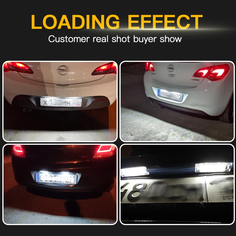 2X لسيارة شيفروليه كروز/كانارو/كورفيت ستينغراي/SS/Equinox/إمبالا/سونيك/فرافرس Canbus خالية من الأخطاء LED رقم لوحة ترخيص الضوء #6