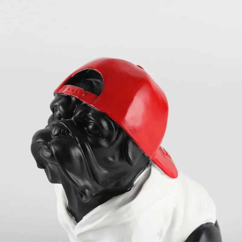 Safety Certified Bulldog Statue Indoor Room Decoration Accessory
