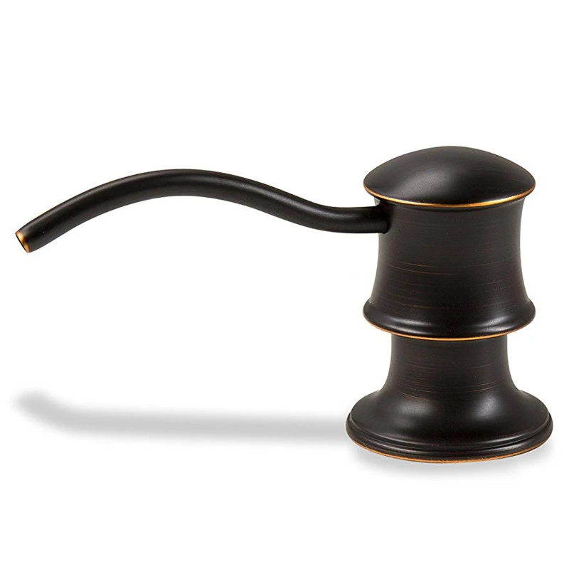 Imagem -02 - Dispensador do Sabão do Prato Líquido para a Bancada da Cozinha Óleo Preto Friccionado Bronze Alta Qualidade País Antigo por Atacado Promocional