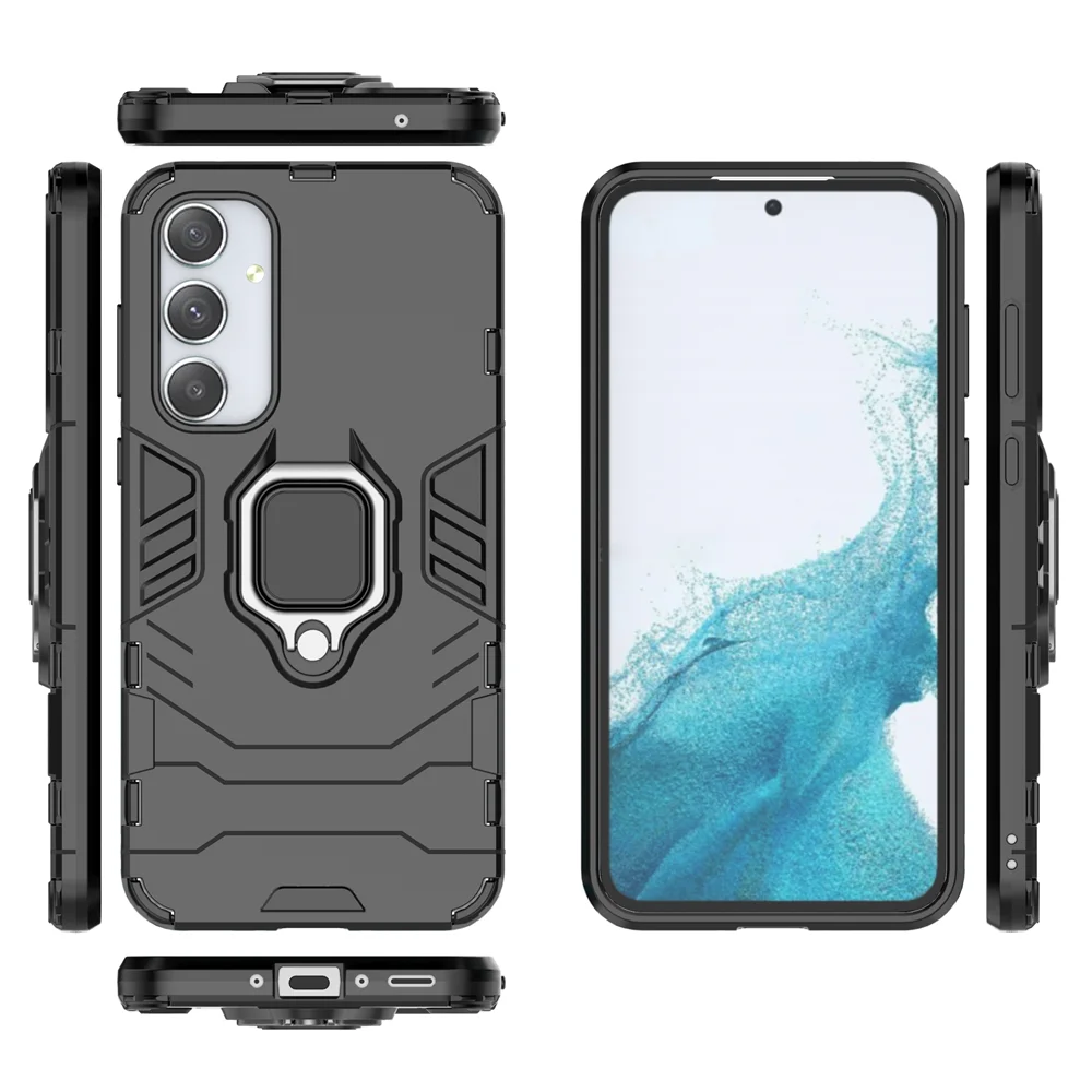 Para Samsung Galaxy A35 5G funda armadura completamente a prueba de golpes para SamsungA35 A 35 anillo magnético contraportada funda protectora para teléfono