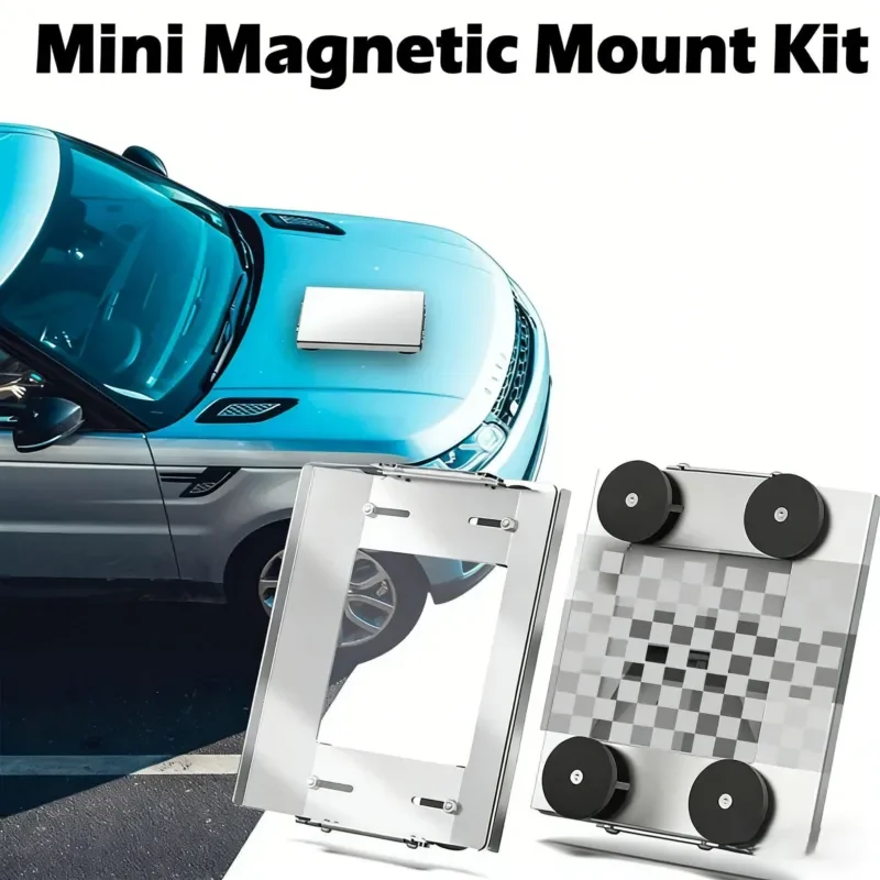 1. Mini Strong Magnetic Roof Bracket, Aluminum Alloy Wind-Resistant Mount Holder, 80 MPH Rated for Outdoor Use