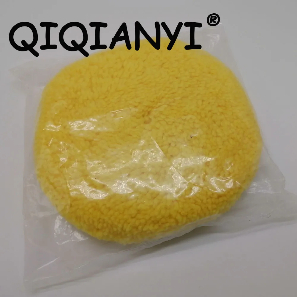 QIQIANYI 8inch Wool Polishing Pad Polishing Wool Disk Wool Burnishing Pad For Car Polisher Polishing Disk