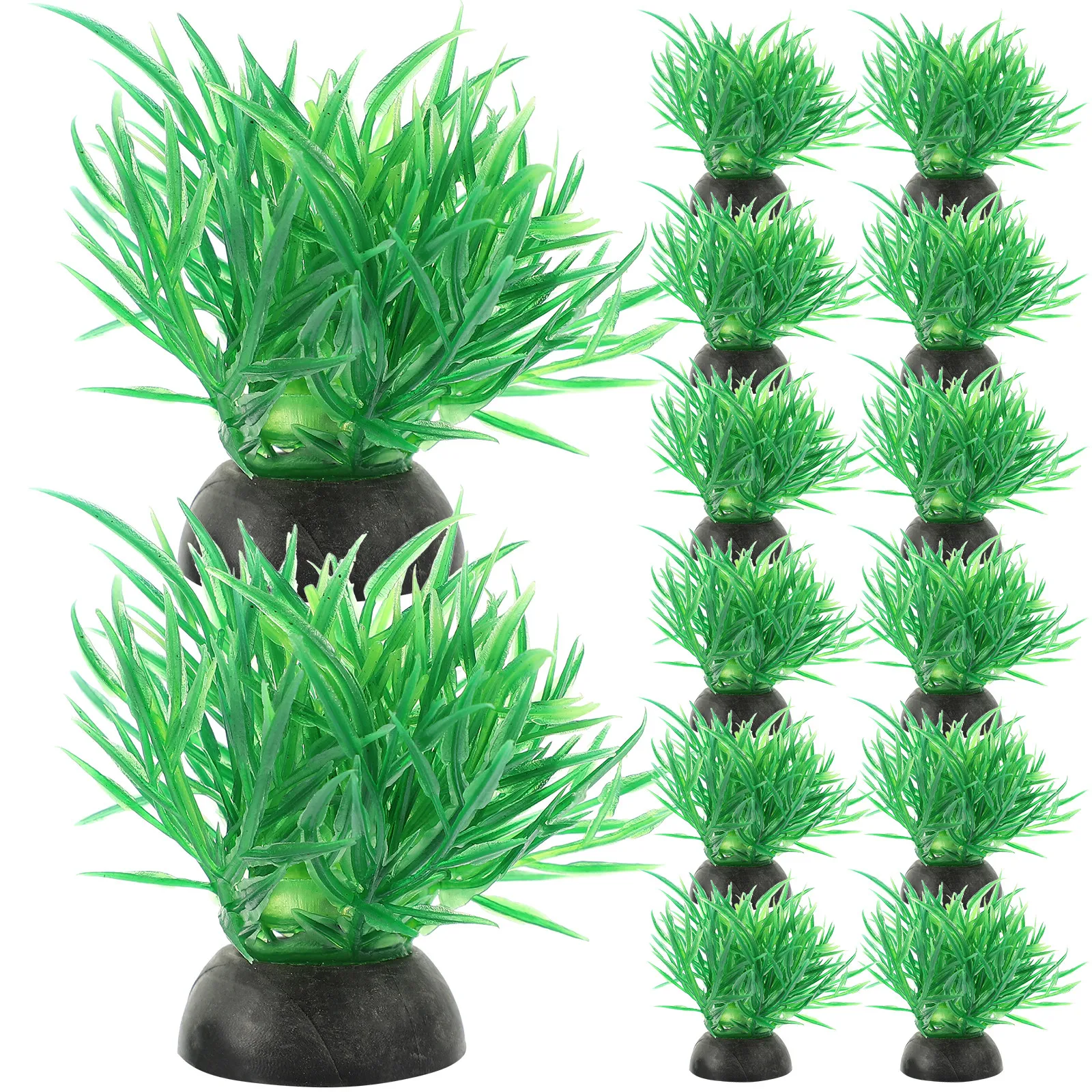 Planted Aquarium Models - ต้นไม้พลาสติกสำหรับตู้ปลา 20 ชิ้น ตกแต่งตู้ปลาแบบสมจริง พร้อมที่ซ่อนตัวสำหรับปลากัดน้ำจืด