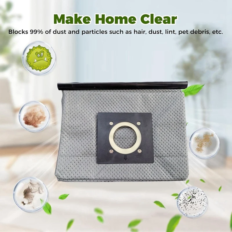 6 шт. вакуумный мешок для пыли для Midea, Electrolux для Haier QZ11A QZ11B, нетканые мешки для пыли для пылесоса