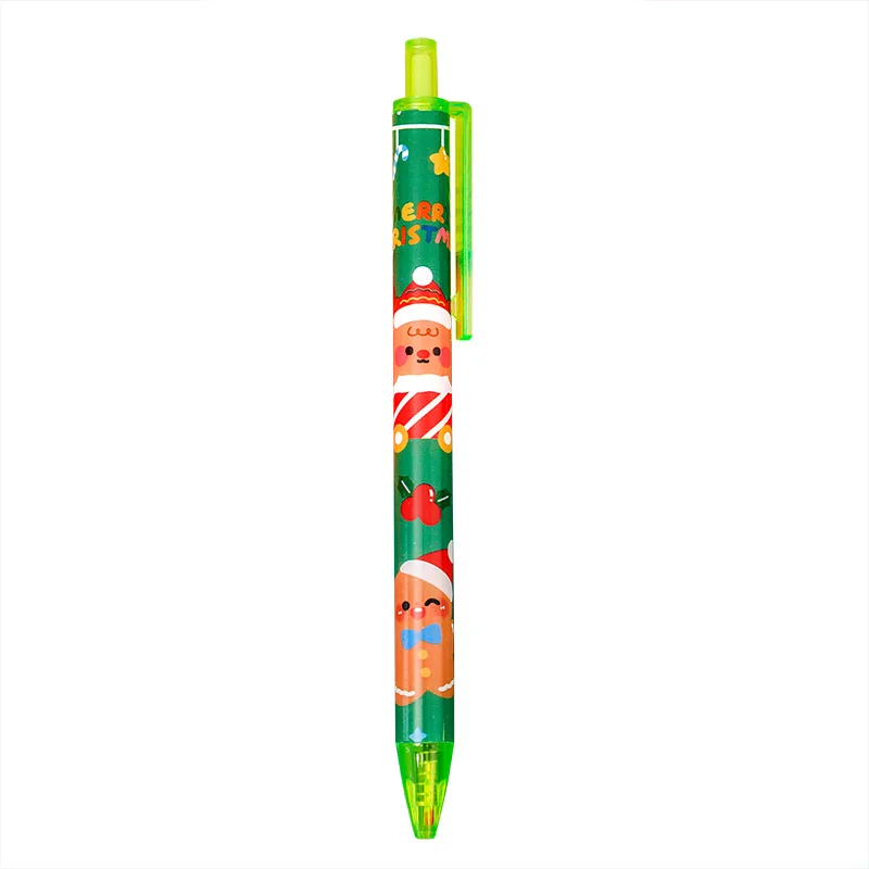 Imagem -05 - Natal Imprensa Gel Pen Exame Kawaii Material Escolar Papelaria Bonito dos Desenhos Animados Atacado 60 Pcs