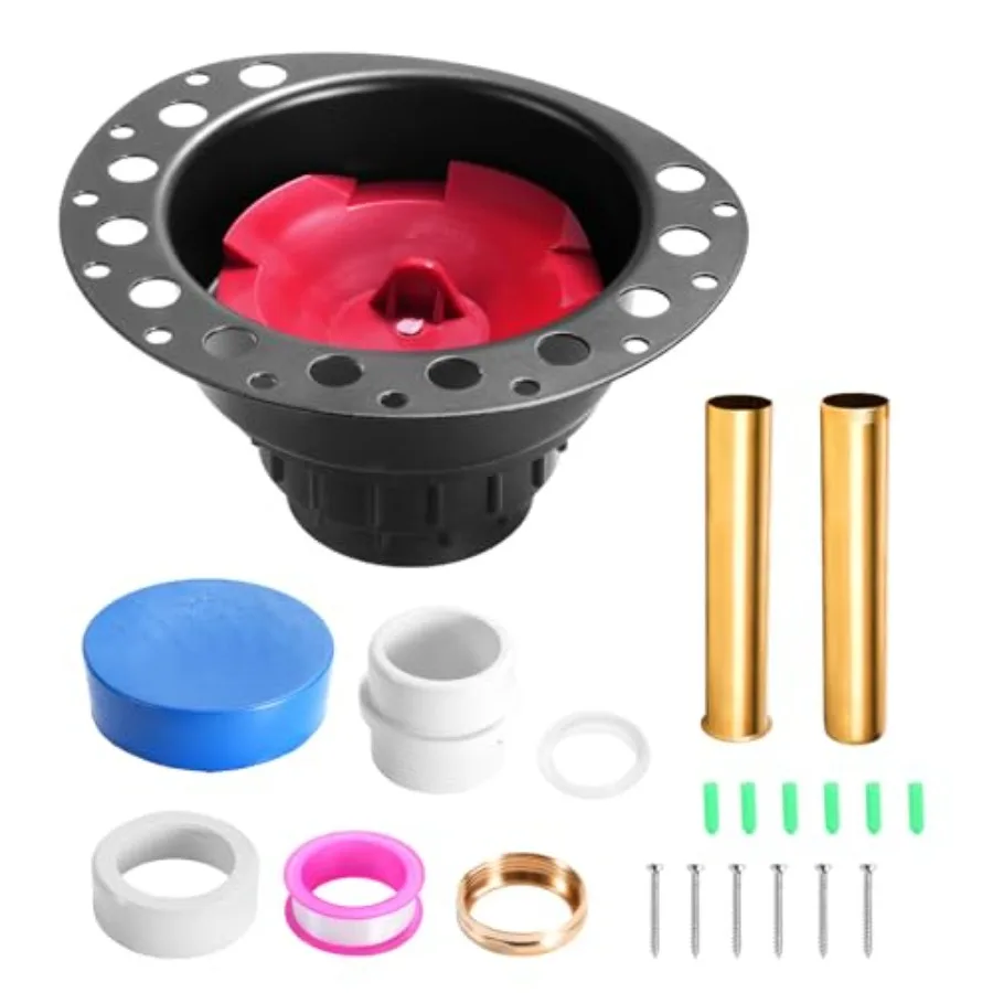 

Freestanding Tub Drain Rough-in Kit Bathtub Drain Kit with PVC Adapter and Brass Tail Pipes Compatible with Free Standing Batht