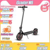 IScooter W6 E-Scooter 500W Adult E-Scooter 36V7.8AH Escooter 35km/h Max Speed Support APP 30km Long Range City Electric Scooters