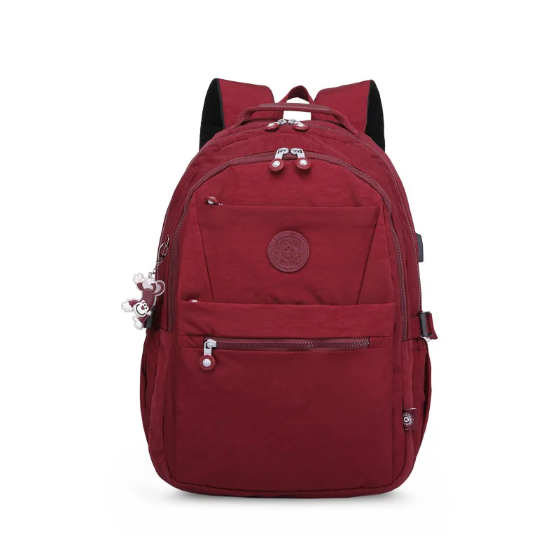 

A4 Large Capacity 14 15.6 inch Laptop Men Women's Backpack Lightweight Waterproof Schoolbag Travel Bag Red Grey Purple Black